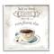 Stupell Industries First We Drink Coffee Phrase Coffee Cup Saucer Framed Wall Art